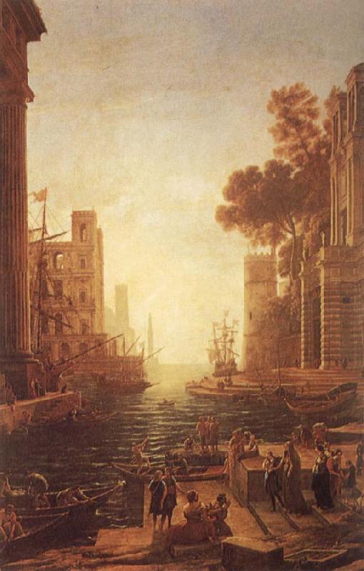 Claude Lorrain Embarkation of St Paula Romana at Ostia